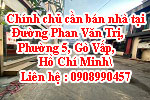 Chính chủ cần bán nhà tại Đường Phan Văn Trị, Phường 5, Gò Vấp, Hồ Chí Minh